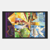 Tree of Life Easter Christianステッカー 長方形シール (正面)