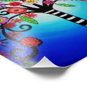 Tree of Life Flowers 絵画's フォトプリント (角)