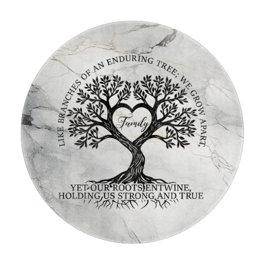 Tree of Life Glass Cutting Board  カッティングボード (正面)