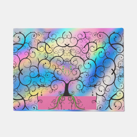 Tree of Life Good Witch Tree ドアマット (正面)