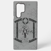 Tree of Life Gray Damascus Phone Case Samsung Galaxyケース (裏面)
