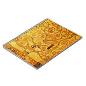 Tree of Life Gustav Klimt Nouveau ノートブック (左側)
