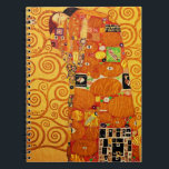 Tree of Life Gustav Klimt Nouveau ノートブック<br><div class="desc">The Tree of Life (1909)  is a beautiful painting by Vienna Secessionist painter Gustav Klimt. Known for painting with pure gold,  his art is vibrant and fun. The Tree of Life's branches curl towards the heavens.</div>