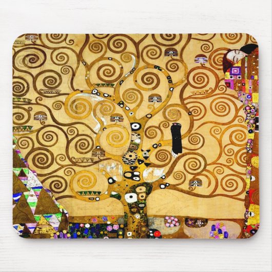 Tree of Life Gustav Klimt Nouveau マウスパッド (正面)