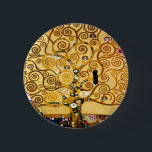 Tree of Life Gustav Klimt Nouveau 缶バッジ<br><div class="desc">The Tree of Life (1909)  is a beautiful painting by Vienna Secessionist painter Gustav Klimt. Known for painting with pure gold,  his art is vibrant and fun. The Tree of Life's branches curl towards the heavens.</div>
