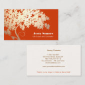 Tree of Life Health and Wellness Orange自然 名刺 (正面/裏面)