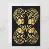 Tree of Life Heart Wedding Invitation 招待状 (裏面)