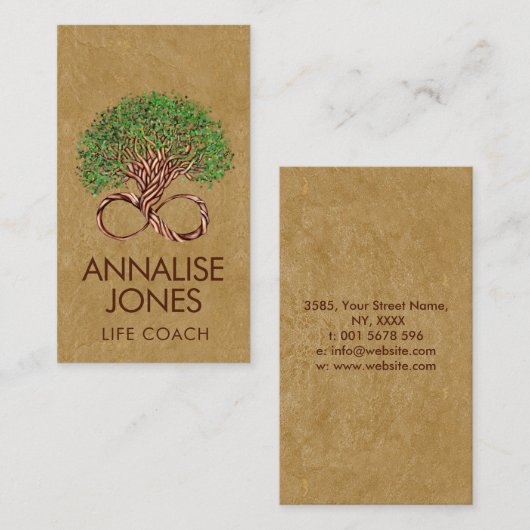 Tree of Life - Infinity Business Card 名刺 (正面/裏面)