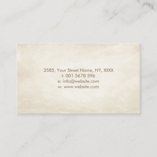 Tree of Life - Infinity Business Card 名刺 (裏面)