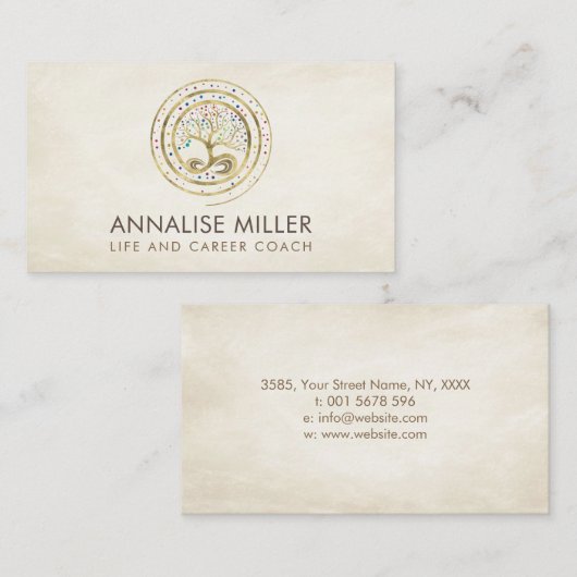 Tree of Life - Infinity Business Card 名刺 (正面/裏面)