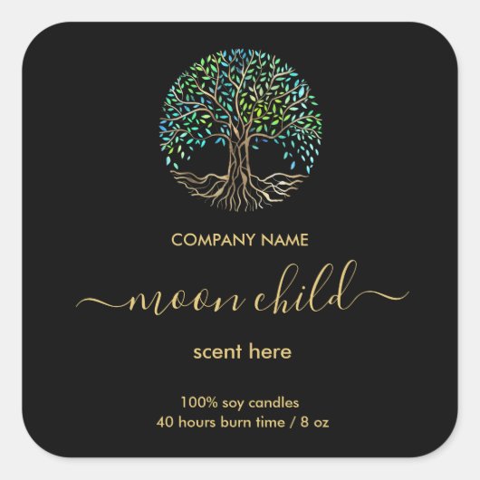 Tree of Life Intension Celestial jar label スクエアシール (正面)