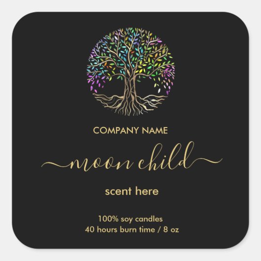 Tree of Life Intension Celestial jar label スクエアシール (正面)