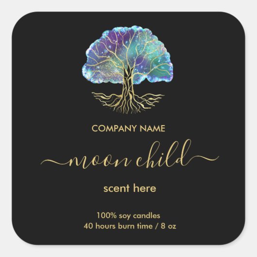 Tree of Life Intension Celestial jar label スクエアシール (正面)