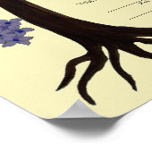 Tree of Life Ketubah & pomegranates, ポートレート-hi ポスター (角)