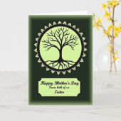 Tree Of Life Mothers Day Card カード (黄色い花)