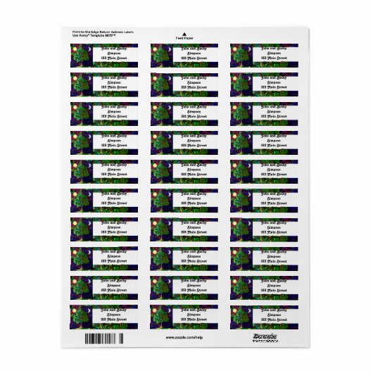 Tree of Life Night and Day ラベル (フルシート)