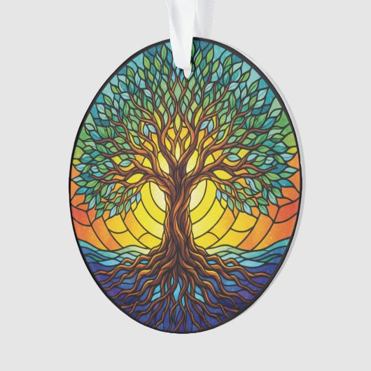 Tree of Life Ornament 2025, Stained-Glass Effect 1 オーナメント (正面)