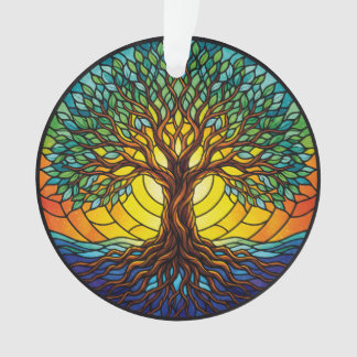 Tree of Life Ornament 2025, Stained-Glass Effect 1 オーナメント