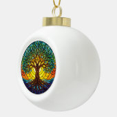 Tree of Life Ornament 2025, Stained-Glass Effect 1 セラミックボールオーナメント (右)