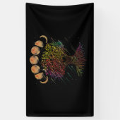 Tree of Life Phases of the Moon 横断幕 (縦)