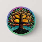 Tree of Life Pinbackボタン 缶バッジ (正面)