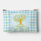 Tree of Life Plaid アクセサリーポーチ (裏面)