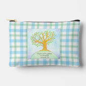 Tree of Life Plaid アクセサリーポーチ (正面)