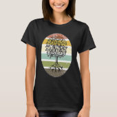 Tree of life Retro Nature Outdoor Tシャツ (正面)