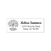 Tree of Life Return Address ラバースタンプ (インプリント)