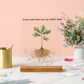 Tree of Life Roots and Heart Personalized アクリルサイン (ウェディング)