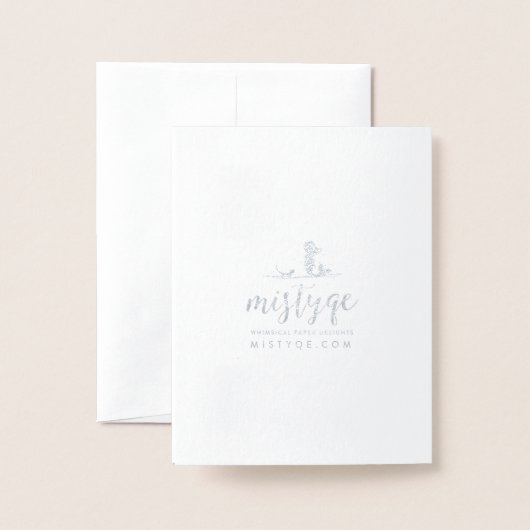 Tree of Life Rosh Hashanah 箔カード (裏面封筒付き)