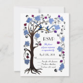 Tree of Life RSVP青/白 出欠カード (正面)