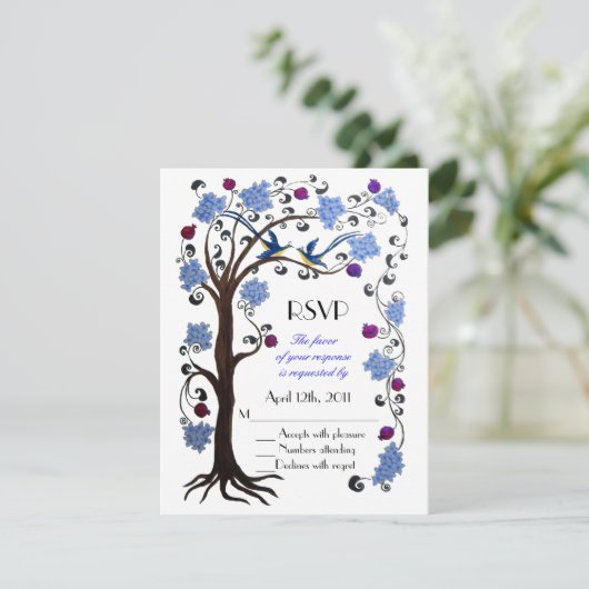 Tree of Life RSVP青/白 出欠カード (スタンド正面)