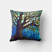 Tree of Life Shattered Glass Mosaic クッション (裏面)