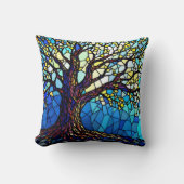 Tree of Life Shattered Glass Mosaic クッション (正面)