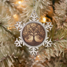 Tree of life Snowflake Ornament スノーフレークピューターオーナメント