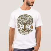 Tree of Life Sun and Moon Unisex Tシャツ (正面)