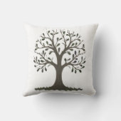 🌳 Tree of Life Throw Pillow - Nature Home Decor  クッション (裏面)