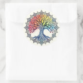 Tree of Life Waterカラー ラウンドシール (バッグ)