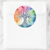 Tree of Life Waterカラー ラウンドシール (バッグ)