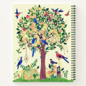 Tree of Life with Birds and Flowers Journal ノートブック (裏面)