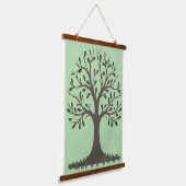 🌳 Tree of Life Wood Frame Wall Tapestry 吊り下げ型タペストリー (傾斜あり)