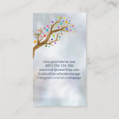 Tree of life - Yggdrasil – ドットカラフル葉 名刺 (裏面)