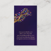 Tree of life - Yggdrasil – ドットカラフル葉 名刺 (裏面)