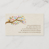 Tree of life - Yggdrasil – ドットカラフル葉 名刺 (裏面)