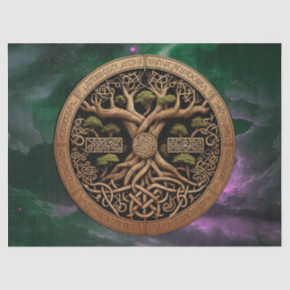Tree of Life Yggdrasil Decompage 薄葉紙