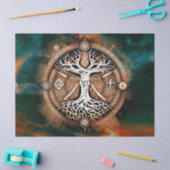 Tree of Life Yggdrasil Decopageティッシュペーパー 薄葉紙 (クラフト)