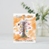 Tree of Love Orange日付を保存 案内ポストカード (スタンド正面)