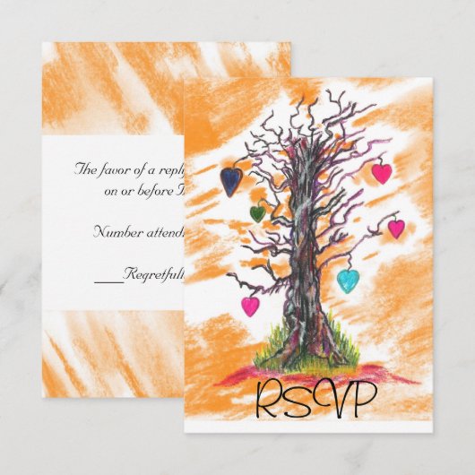 Tree of Love Orange RSVP (正面/裏面)