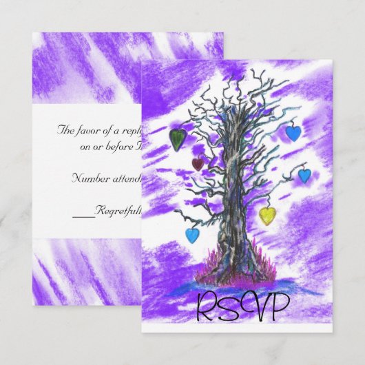 Tree of Love Purple RSVP (正面/裏面)